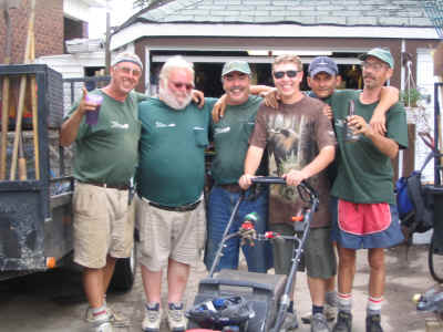 Enviro_tech (Adam) with friends from work-He's wearing the moose shirt.